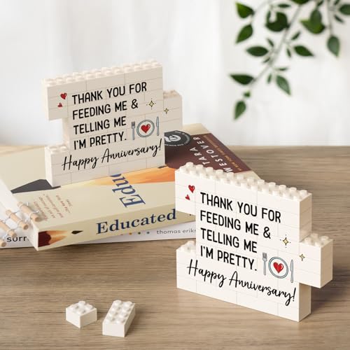 Funny Anniversary Building Block Puzzle Sign - Romantic Gift for Husband