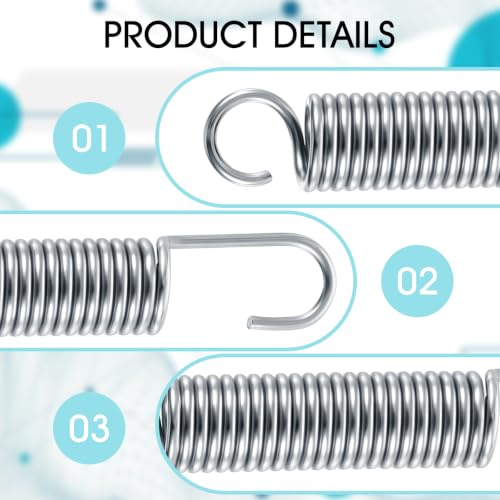 Mabor 3.5-Inch Recliner Replacement Springs, 2-Piece Steel Extension Set