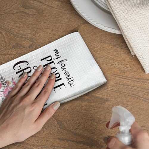 Grandma Kitchen Towel - Rustic Absorbent Dishcloth for Granny Gifts 16x24