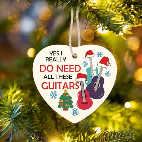 Guitar Christmas Ornament - Funny Gift for Guitar Lovers