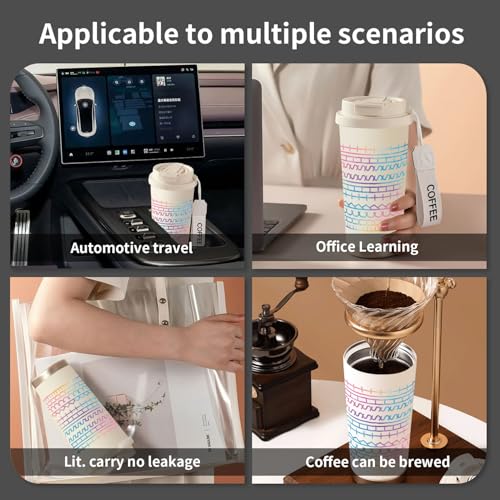 White Insulated Coffee Mug with Hidden Message - 18 oz Gift for Coworkers & Friends