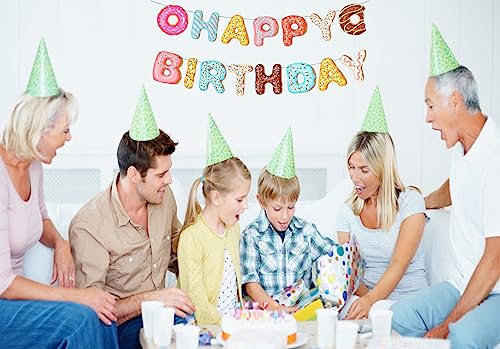 Donut Happy Birthday Banner for Kids Party Decorations