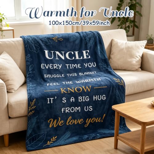 11-Piece Uncle Gift Set with Blanket Tumbler Hat and Accessories