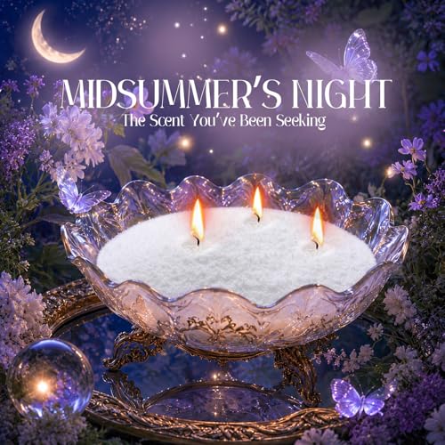 Pearled Scented Candle Kit with Wicks & Wooden Spoon - Summer Night Variation