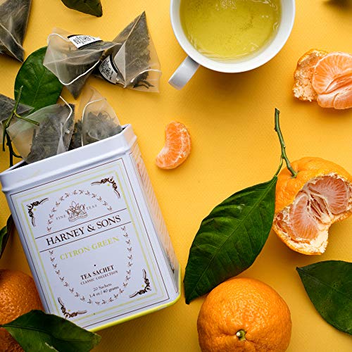 Harney & Sons Citron Green Tea - 20 Pyramid Sachets, Pack of 2