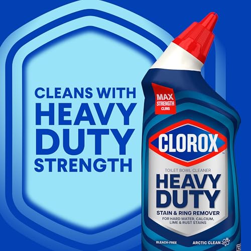 Clorox Heavy-Duty Toilet Bowl Cleaner Gel, Arctic Clean, 24 oz (Pack of 2)