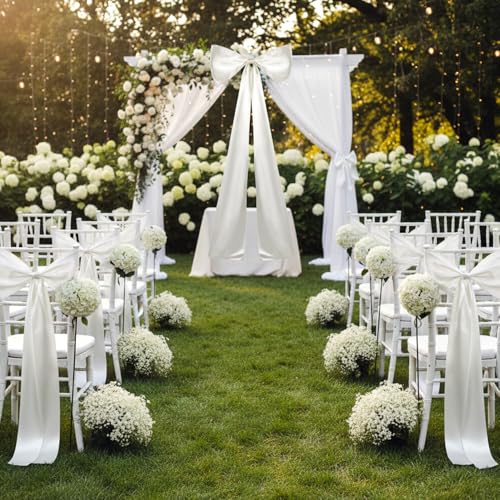 Giant Wedding Bow Decor - 19.7" x 46" Polyester Wall Decoration