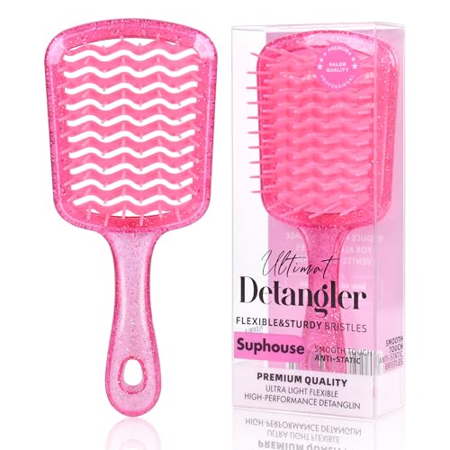 SUPHOUSE Detangling Hair Brush - Pain-Free Wet and Dry Hair Brushing