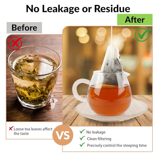 300 Disposable Tea Bags for Loose Leaf Tea | 3.54" x 2.75"