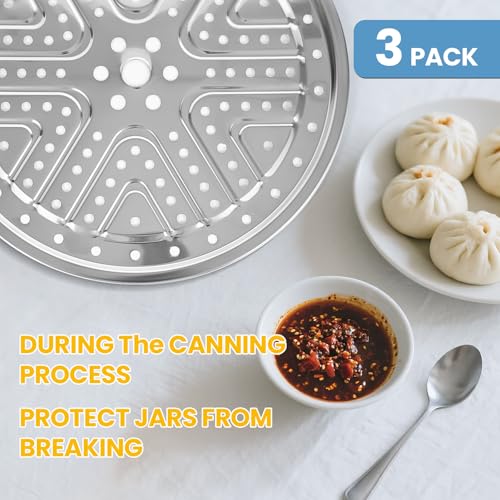 3-Pack 11-Inch Stainless Steel Pressure Canner Racks for Canning & Steaming