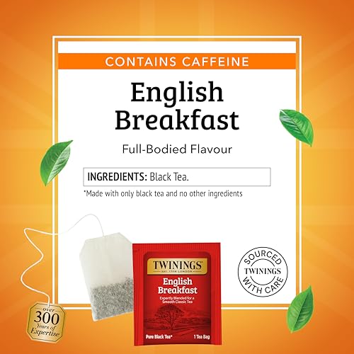 Twinings English Breakfast Black Tea, 120 Individually Wrapped Tea Bags
