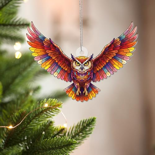 Animal Lover Christmas Ornament - Owl Holiday Decor - Merry Xmas 2026