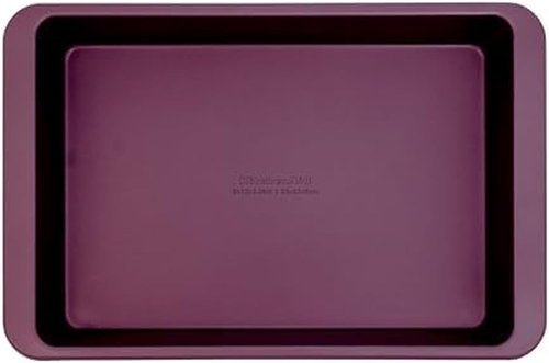 KitchenAid Nonstick Cake Pan - Swiss Engineered Aluminized Steel, Dishwasher Safe, Beetroot, 9 x 13 Inch