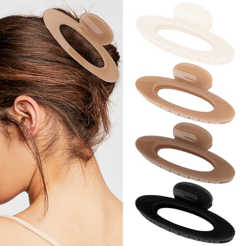 Ondder Large Claw Clips for Thick Hair 4.8 Inch Non-Slip Matte Acrylic Hair Clips