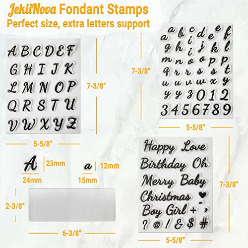 Handwriting Alphabet Cake Stamps Tool for Fondant Cookies Biscuit - Variation of Handwritingd