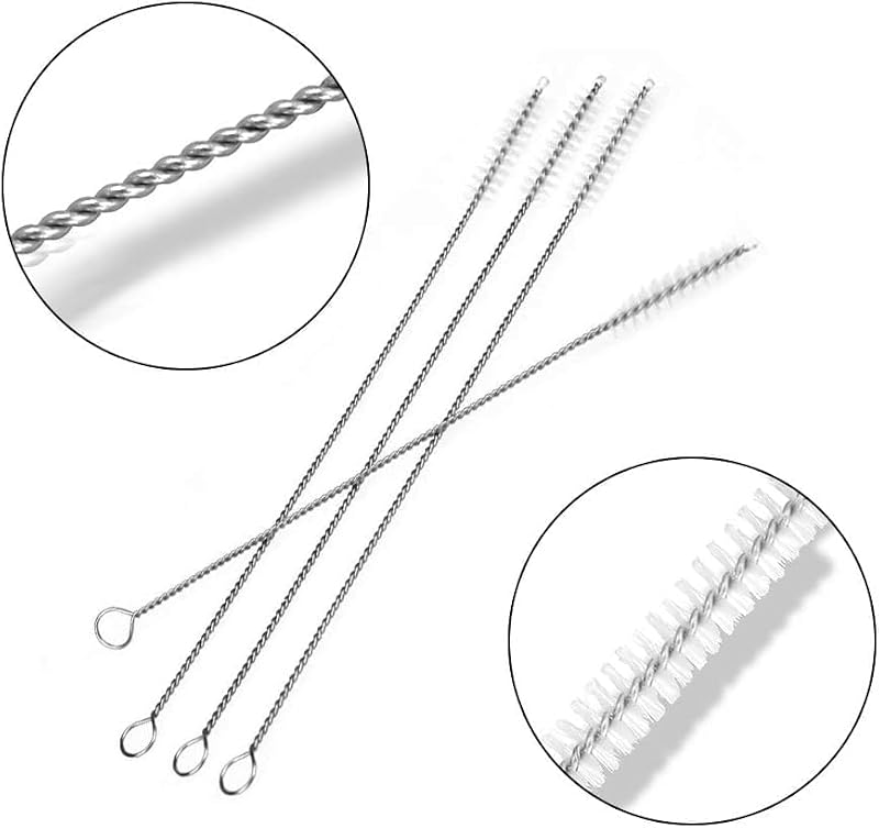 GL-Auking Owala 16oz Metal Straw Set with Cleaner for FreeSip Bottle – Reusable Drinking Straw Replacement