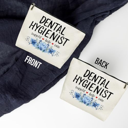 Dental Hygienist Makeup Bag Waterproof Cosmetic Pouch Dentist Gift