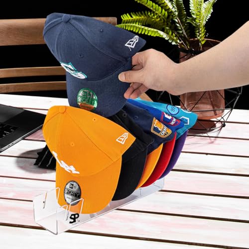 Clear Acrylic Hat Stand Organizer for Baseball Caps - 2 Pack