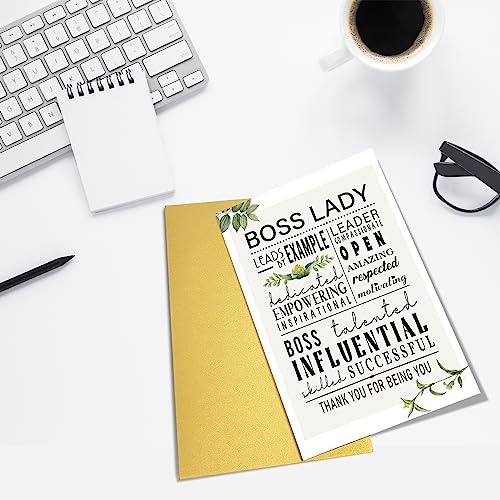 Funny Boss's Day Card for Female Boss - Appreciation Gift