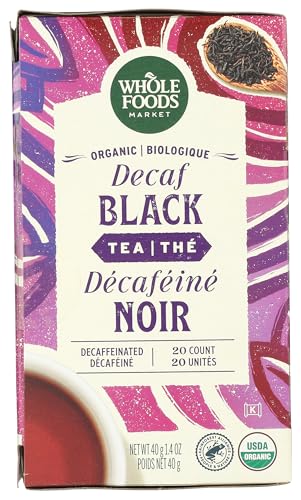 Whole Foods Market Organic Decaf Black Tea Bags - 20 Count