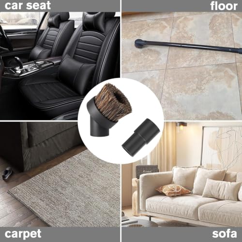 2-Pack Round Horsehair Vacuum Dust Brush Attachment for Shark Vacuums