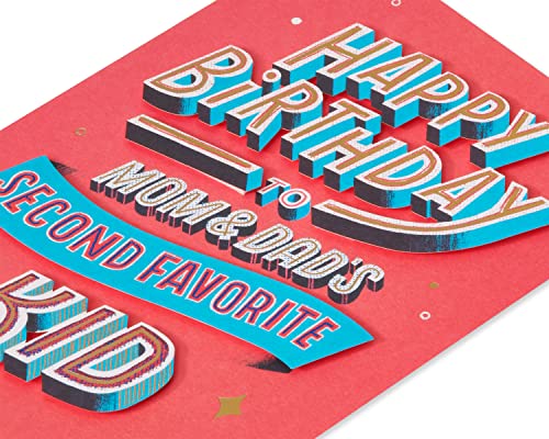 Papyrus Funny Birthday Card for Brother or Sister - From Your Favorite Sibling