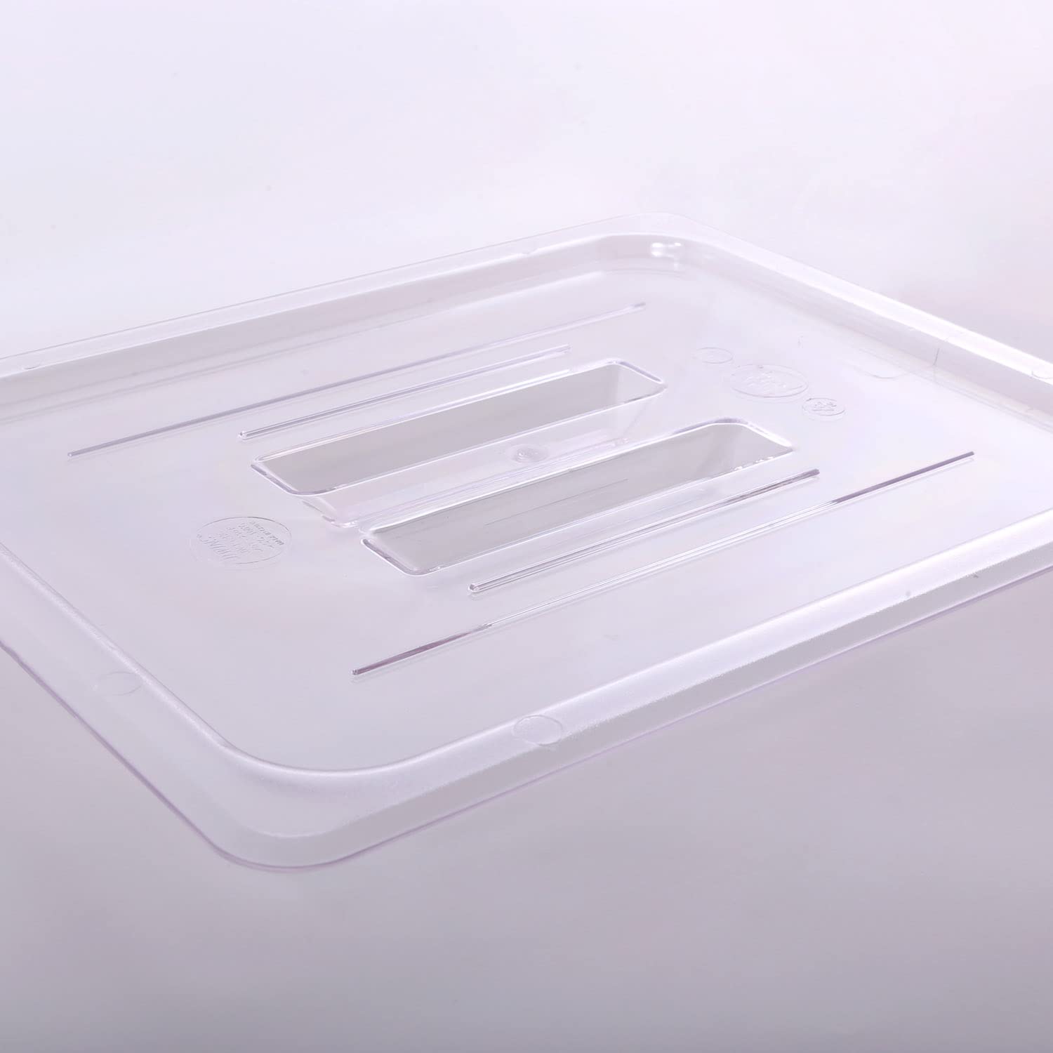 6-Pcs Food Pan Lid Half Size Clear Polycarbonate Hotel Pan Cover with handle