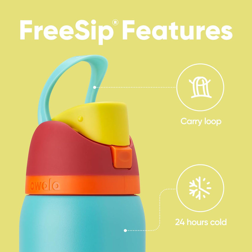 Owala FreeSip Insulated Stainless Steel Water Bottle - BPA-Free, 32 Oz, Perfect for Travel | Summer Sweetness