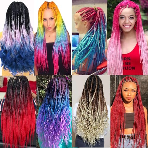 Pre-Stretched Braiding Hair 28 Inch Synthetic Fiber Natural Black 1-Pack