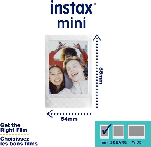 FUJIFILM Instax Mini Instant Film - Twin Pack of 20 White Photos for Instant Memories