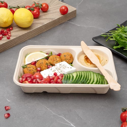 Restaurantware 7.9 Inch Wooden Disposable Knives 500 Eco-Friendly Knives - Baroque Style Durable Natural Wood DurableKnives Splinter-Free Cutlery For Parties Or Catering