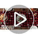 Christmas Table Runner - 13x72 Inch Beige Polyester Decor