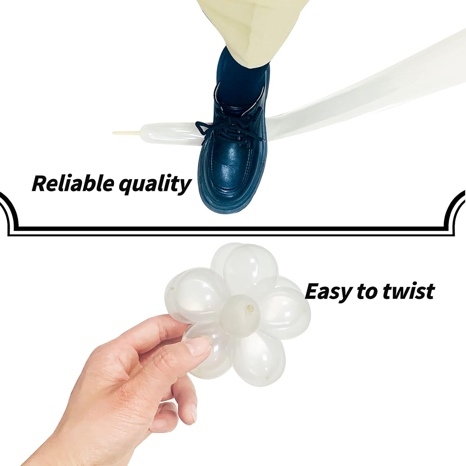Skiennix 260 Clear Balloons - Thickening Long Latex for Twisting Animals & Arch Decor | 100pcs