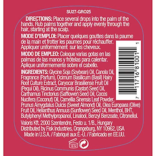 Difeel Ultra Hair Growth Oil with Basil and Castor Oil 2.5 oz