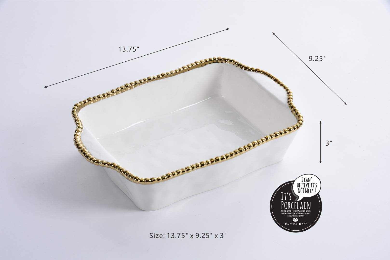 Pampa Bay Titanium Baking Dish (Rectangular, Golden Salerno)