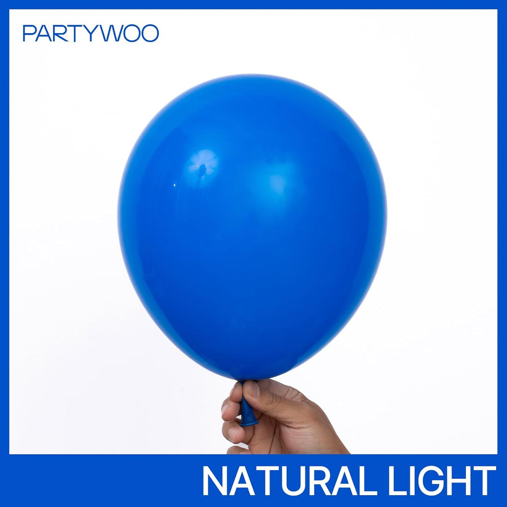 PartyWoo Royal Blue Balloons - 50 Pack of 12-Inch Dark Blue Latex for Weddings & Celebrations