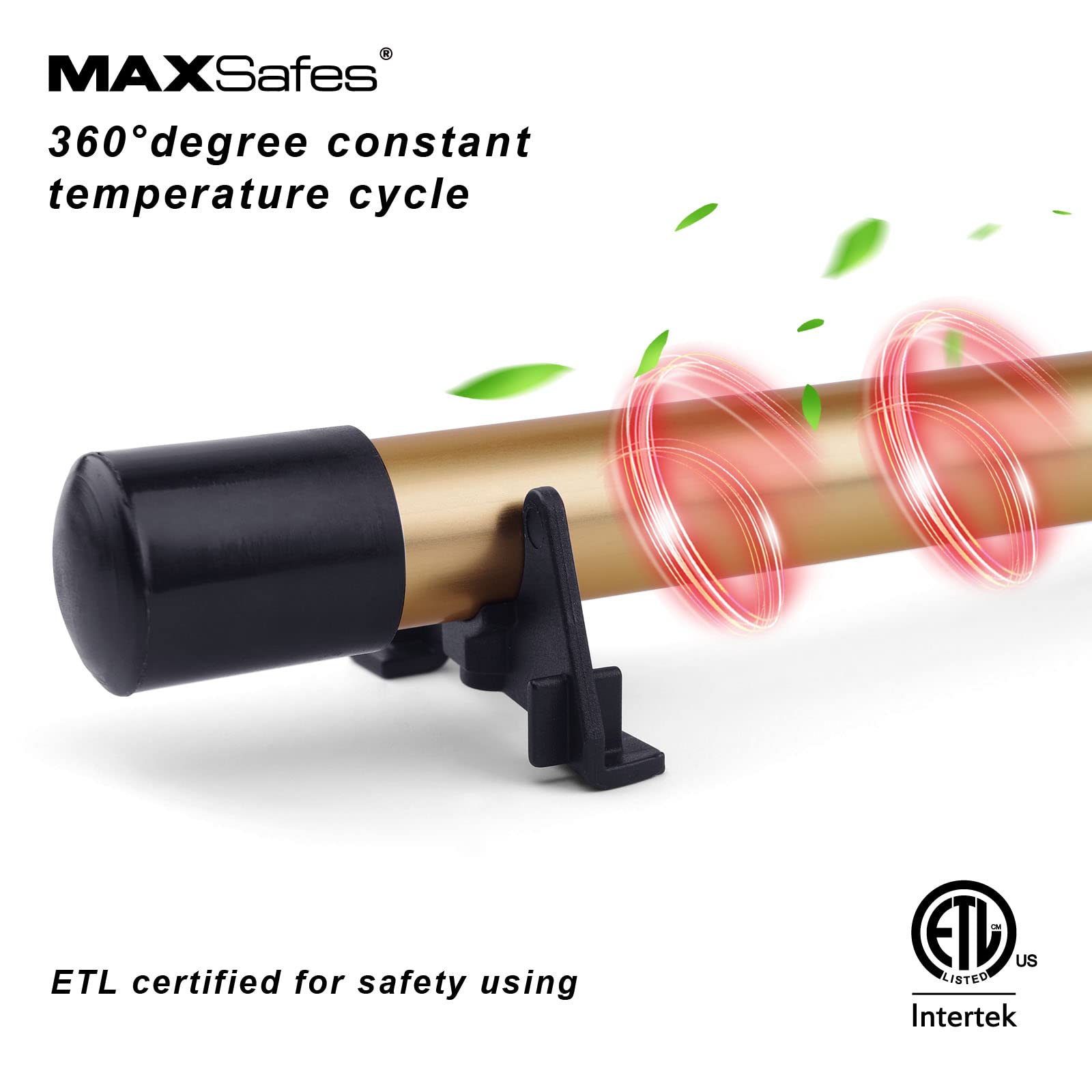 MAXSafes Gun Safe Dehumidifier Rod, Dry Rod - Easy Installation Plug-in Electric Dehumidifier Eliminates Moisture for Gun Safes & Cabinets, ETL Approved (18in)