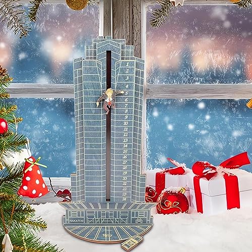 Die Hard Advent Calendar - Hans Gruber Falling off Nakatomi Plaza, Blue-A, 2024 Christmas Countdown