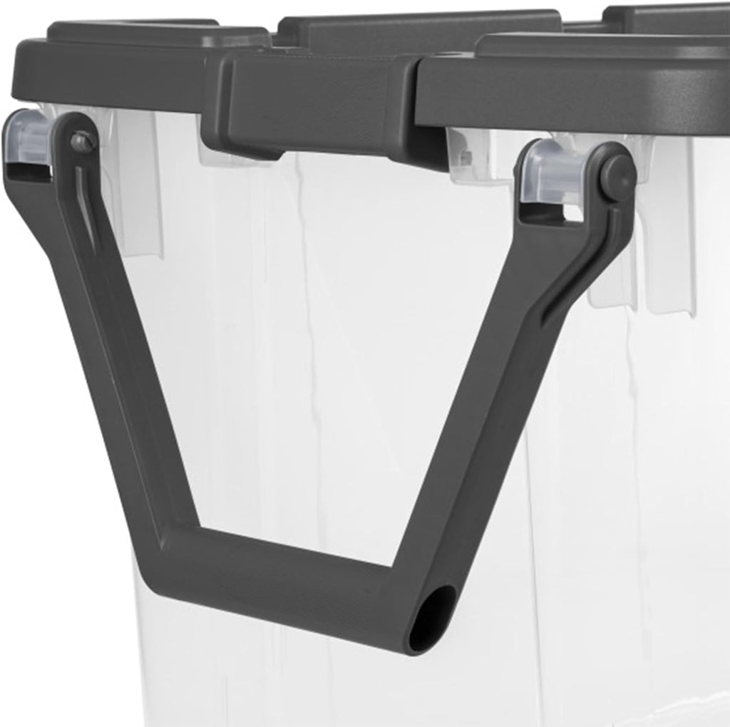 Sterilite 6-Pack Modular Stacker Box | Durable Clear Plastic Storage Bins - 160 Quart Organizing Solution for Home & Office