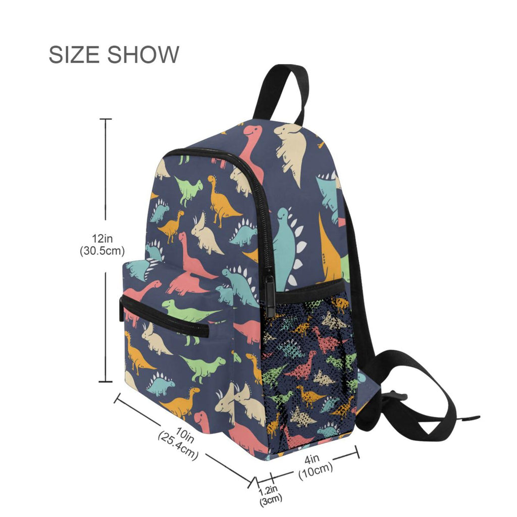 Cute Kids Back Pack Colorful Dinosaur Todder Backpack Lightweight Preschool Kindergarten Book Bag Practical and Durable Daycare Bag for Travel,Toys