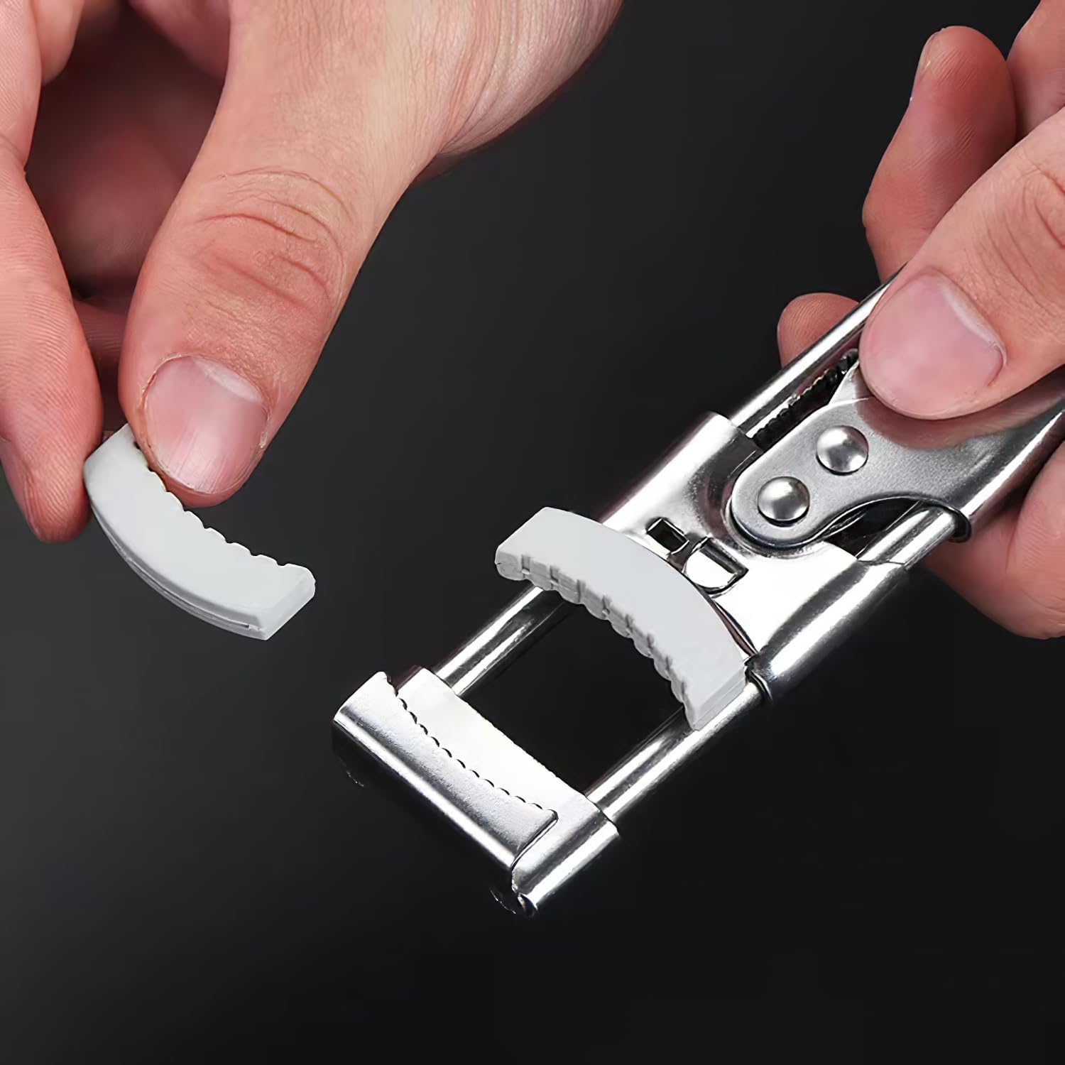 Skiennix Jar Opener - Adjustable Stainless Steel Lid Gripper for Seniors with Arthritis | Non-Slip Design