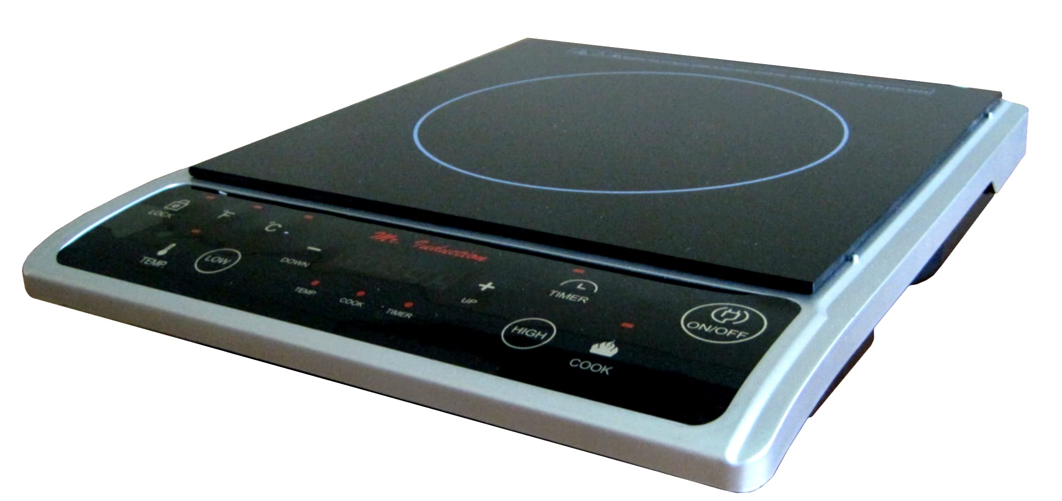 Mr. Induction SPT SR-964TS-42BA: Combination of 1300W Induction Cooktop + Stainless Steel Pot, BLACK