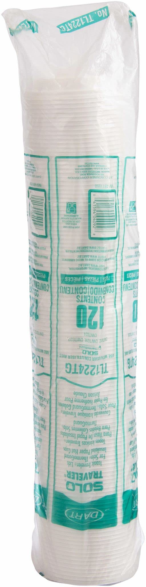 Lids for ThermoGuard, White Traveler, 1200ct for 12oz - 24oz