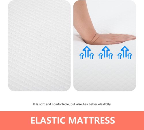 FDW 5-Inch Gel Memory Foam Mattress - Medium Firm | CertiPUR-US Certified | Pressure Relief & Cooling | White Bed in a Box