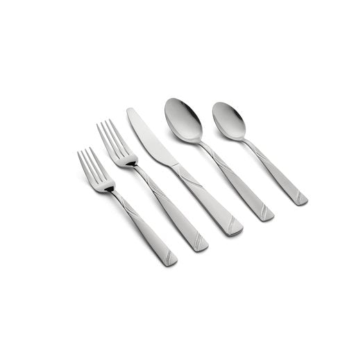 Cambridge 422340CBW2T Tabitha Sand 40-Piece Flatware Set With Caddy