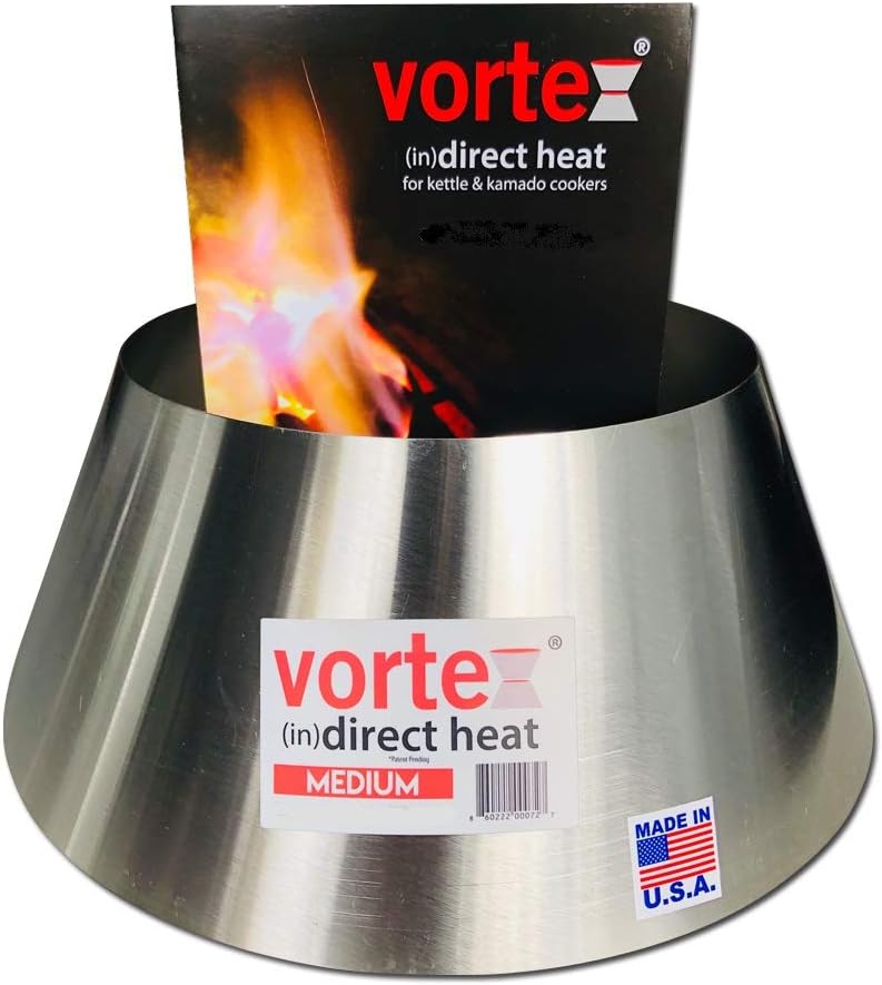 VORTEX Direct Heat Charcoal Grill Accessory - Medium Size for Weber Kettle & Big Green Egg