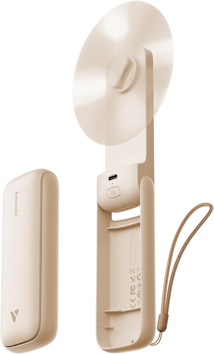 Skiennix Slim Portable Fan - Aero Ultra Handheld Design for On-the-Go Cooling