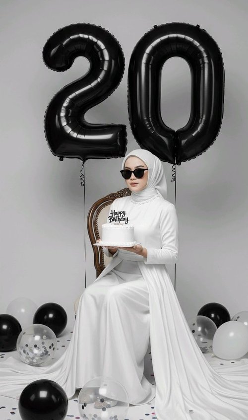 Black 40-Inch Number Balloon | Skiennix 18th Birthday Party Decoration for Men & Women