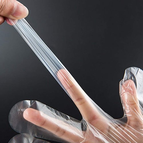 HLIN 1500 Pcs Plastic Gloves Disposable - Food Prep Gloves Disposable Transparent for Food Service, Cleaning, One Size Fits Most