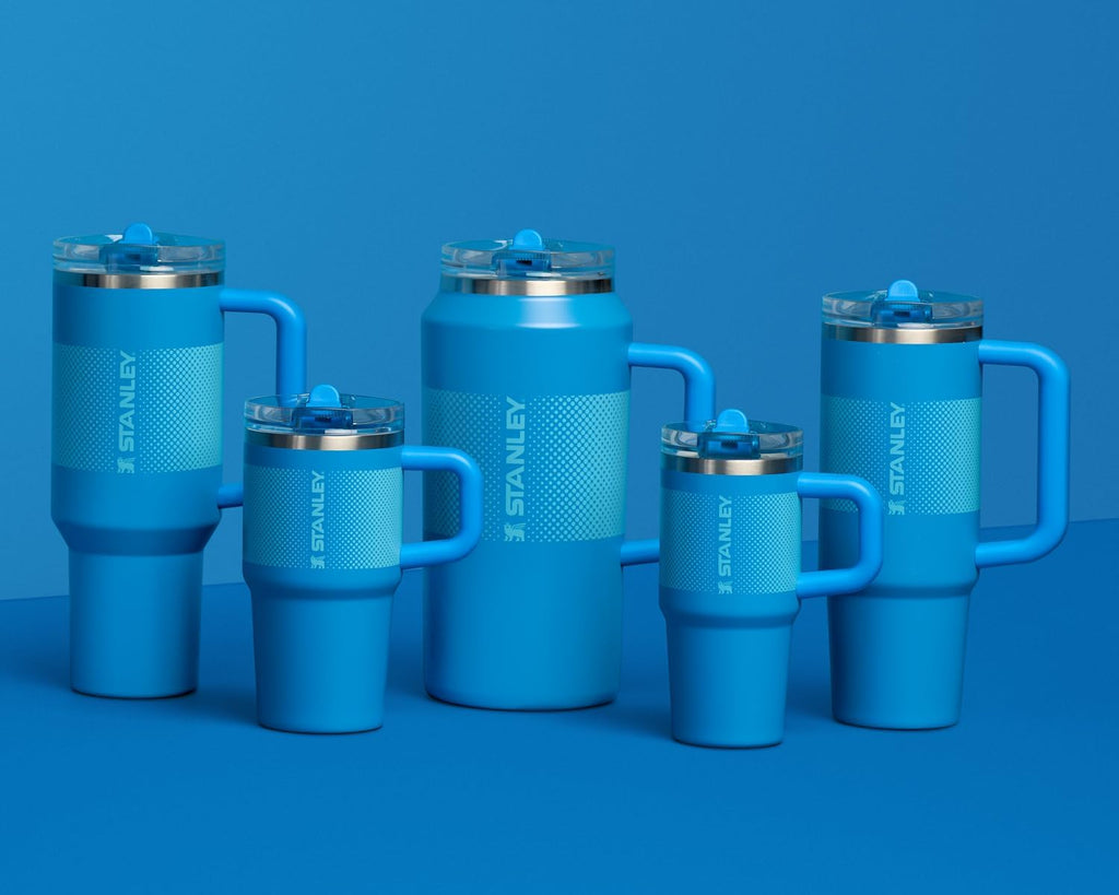 STANLEY Quencher ProTour Tumbler - 64 oz Leakproof Insulated Cup with Built-In Straw & Handle | Azure Fade